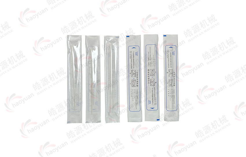 YSZ-330咽拭子平面四邊封包裝機樣品